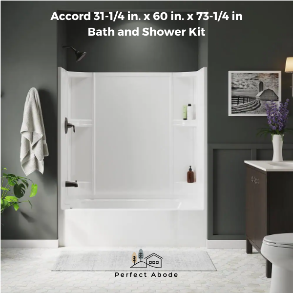 Accord 31-1/4 in. x 60 in. x 73-1/4 in Bath and Shower Kit