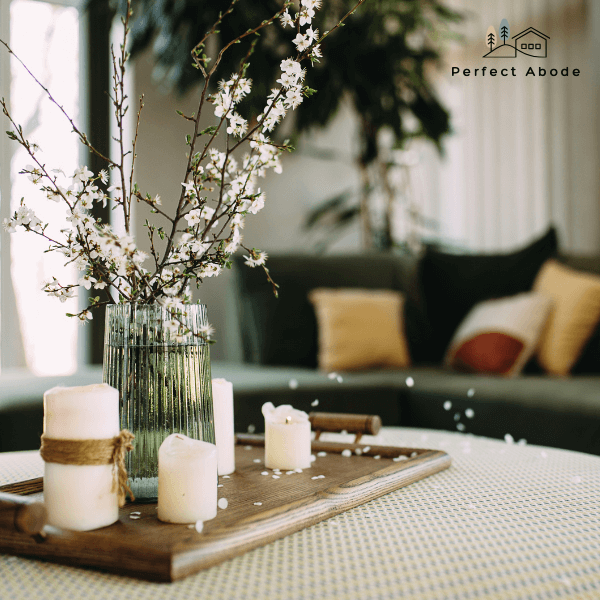 add warmth and scent to your coffee table with candles