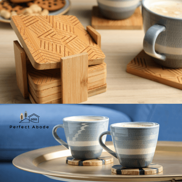enhance and protect using coasters and functional accessories