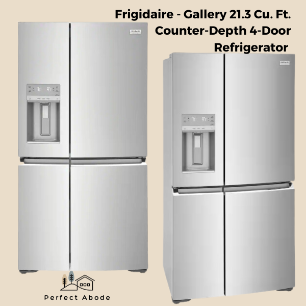 Frigidaire - Gallery 21.3 Cu. Ft. Counter-Depth 4-Door Refrigerator