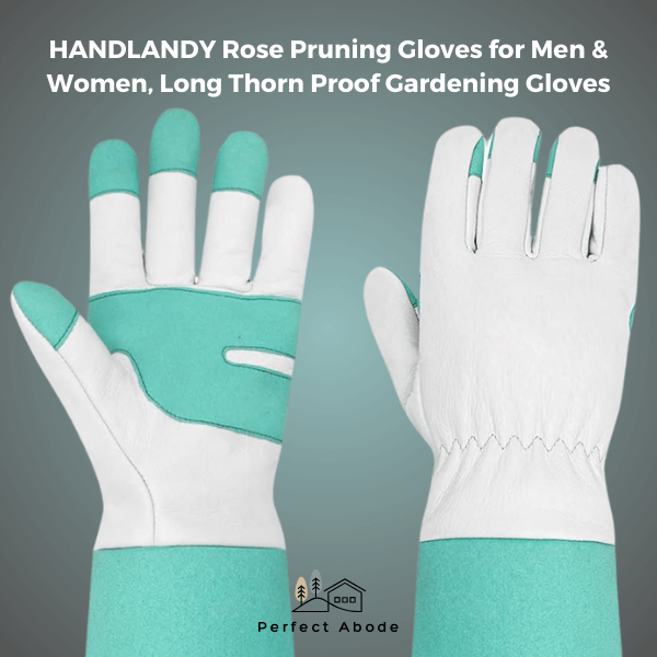 4. HANDLANDY Rose Pruning Gloves for Men & Women, Long Thorn Proof Gardening Gloves