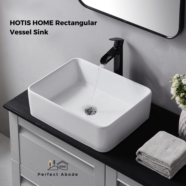 hotis home rectangular vessel sink