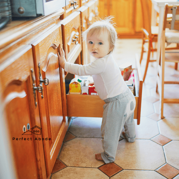 importance of using childproof locks and high shelves