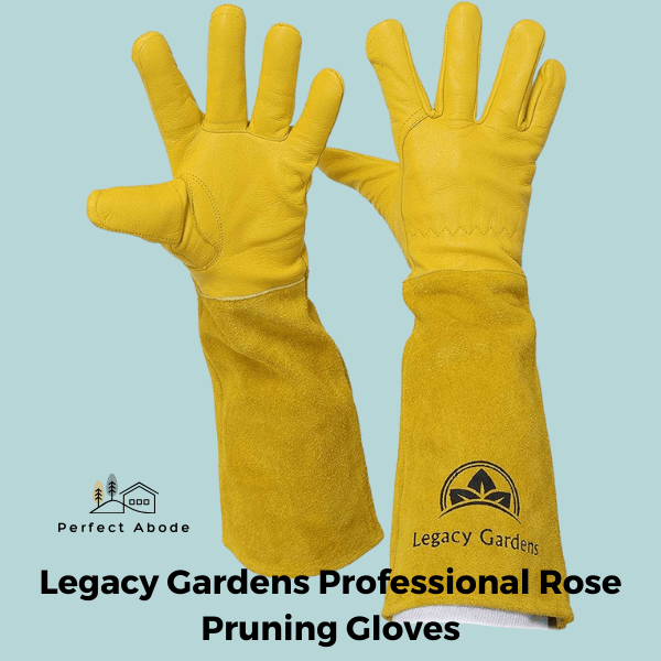 5. Legacy Gardens Professional Rose Pruning Gloves