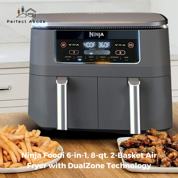ninja foodi 6 in 1, 8 qt. 2 basket air fryer with dualzone technology