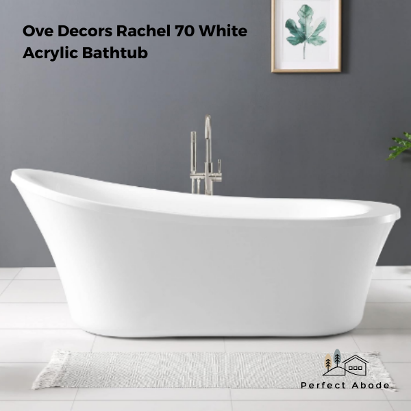 Ove Decors Rachel 70 White Acrylic Bathtub