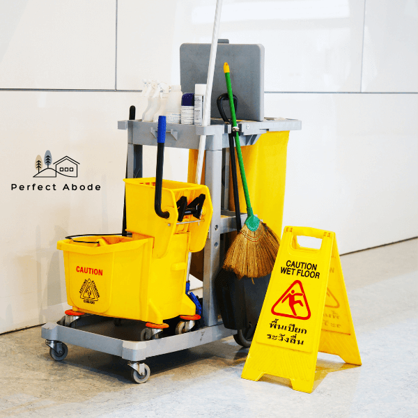 tips for storing large cleaning equipment