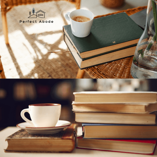 using books as decorative elements